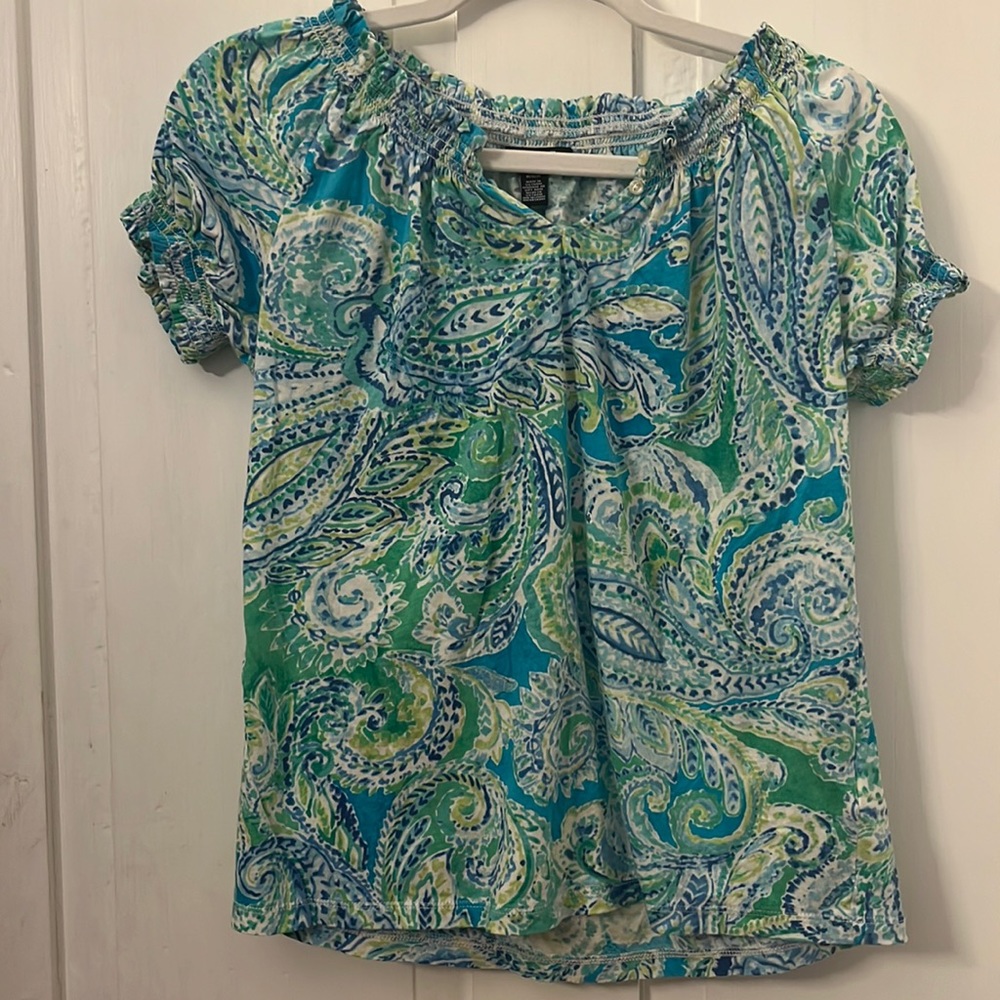 Chaps paisley top